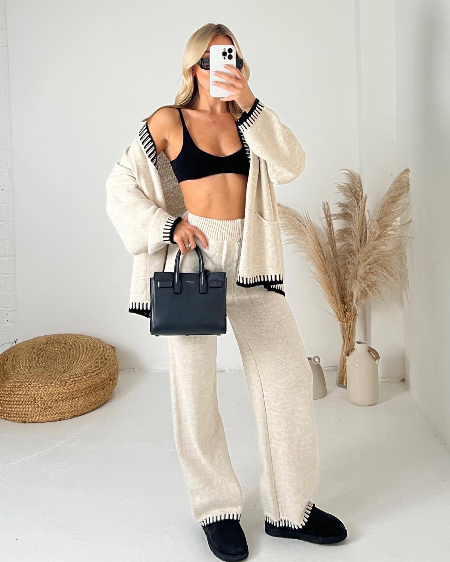 Élodie Luxury Single-Breasted Knitted Set