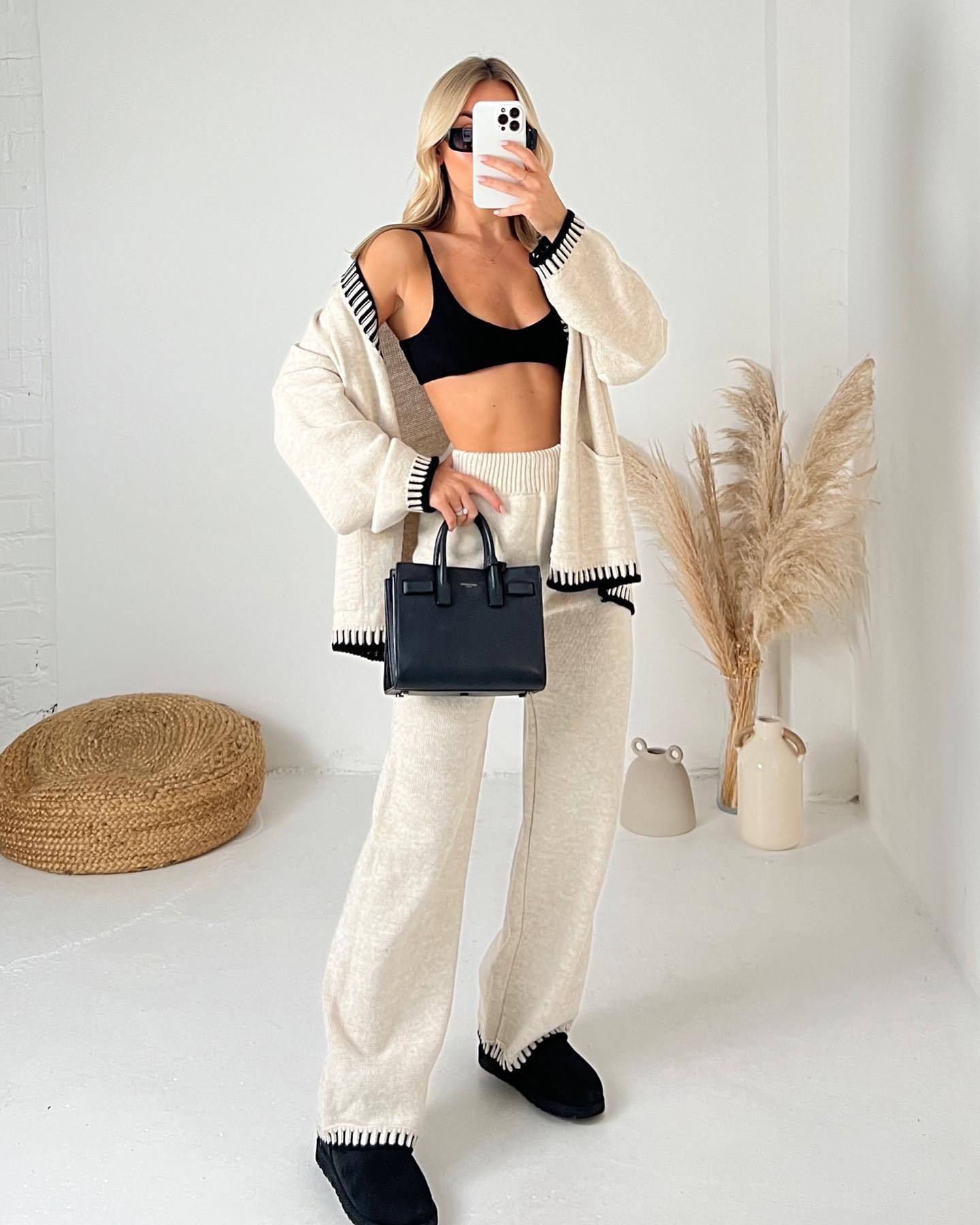 Élodie Luxury Single-Breasted Knitted Set
