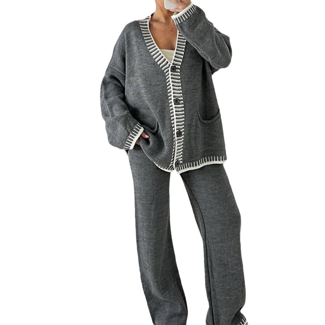 Élodie Luxury Single-Breasted Knitted Set