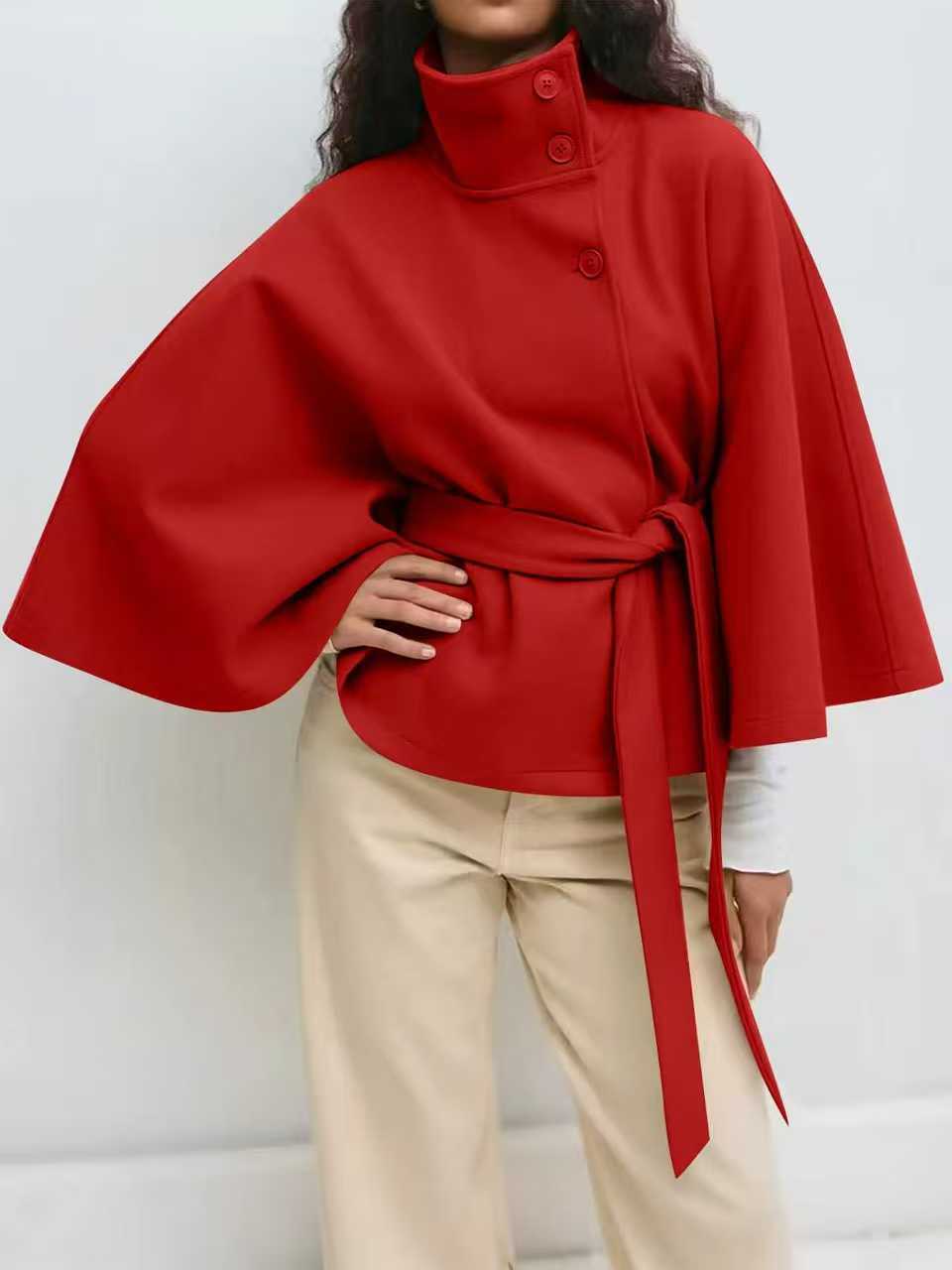 Amara Luxury Woolen Lace-Up Jacket