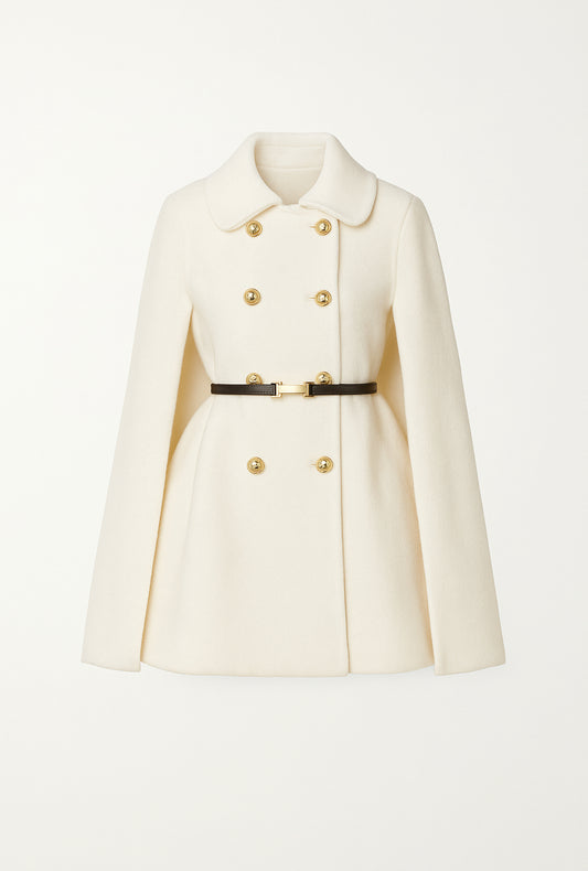 Élise Wool Cape Jacket  Timeless Autumn Elegance