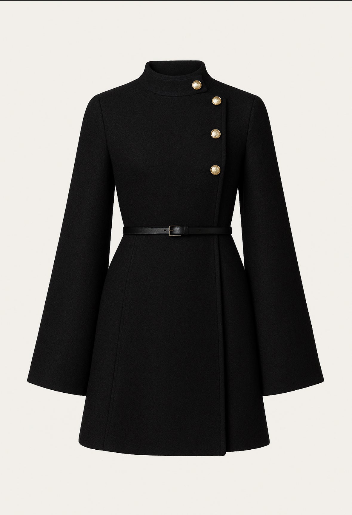 Daphné Wool Cape Coat  Celebrity Chic Edition