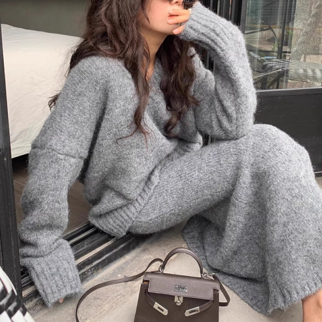 Noémie Luxury Knitted Sweater Skirt Set