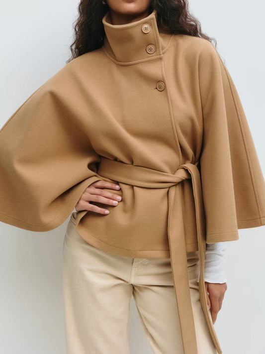 Amara Luxury Woolen Lace-Up Jacket