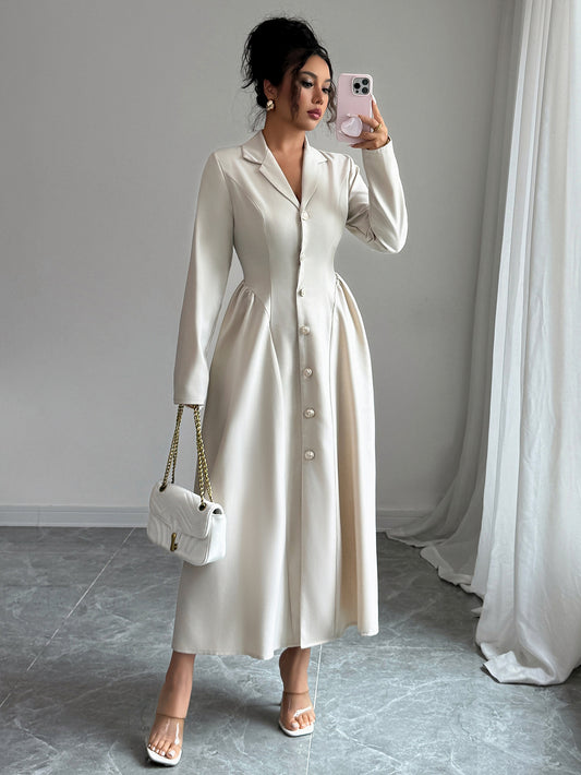 Robe Valentina – Longue Élégante à Col V Profond